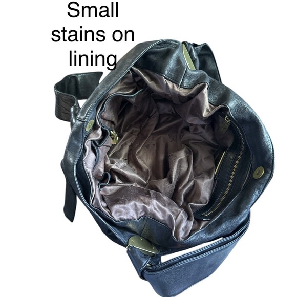 Vintage KOOBA  Large Soft Lambs Leather Shoulder Tote Boho Bag Carryall - Picture 8 of 8